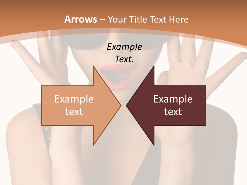 Hair Expressive Brown PowerPoint Template