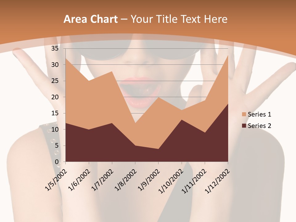 Hair Expressive Brown PowerPoint Template