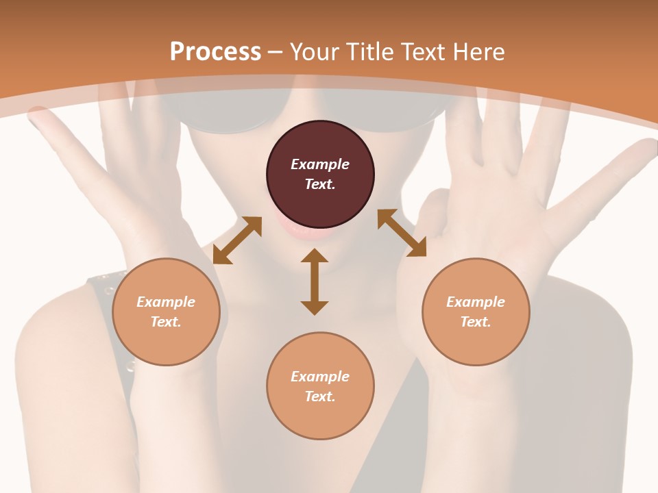 Hair Expressive Brown PowerPoint Template