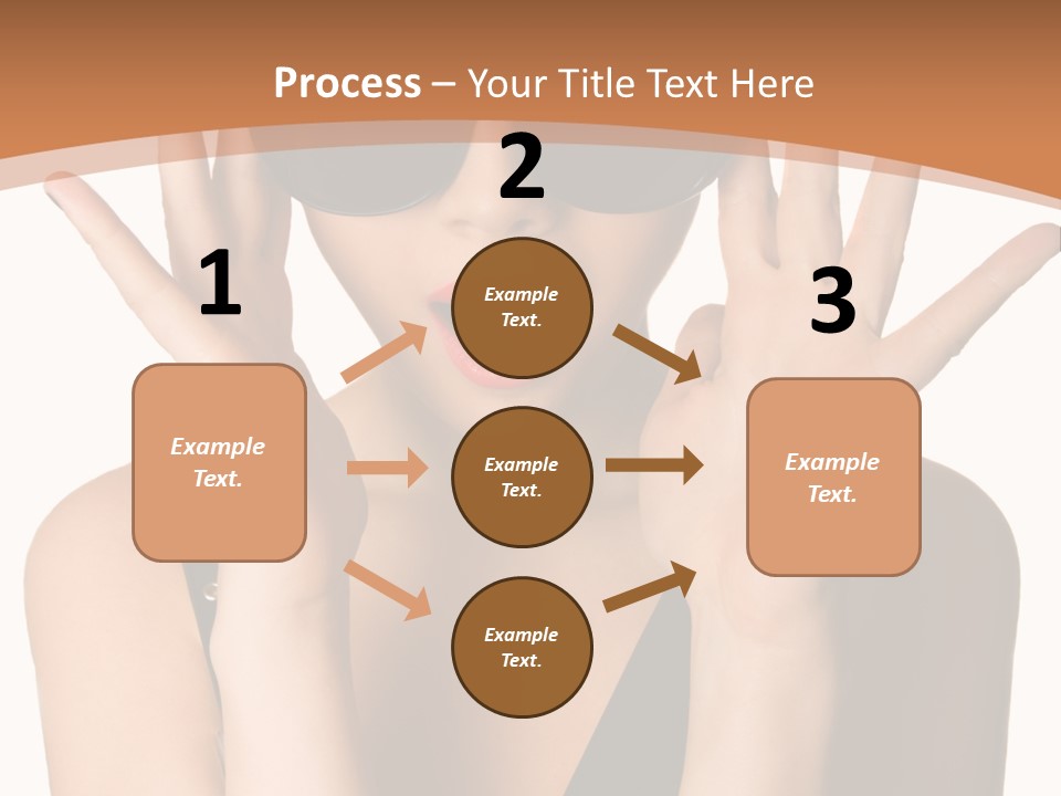 Hair Expressive Brown PowerPoint Template