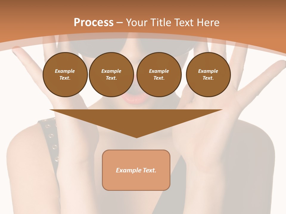 Hair Expressive Brown PowerPoint Template