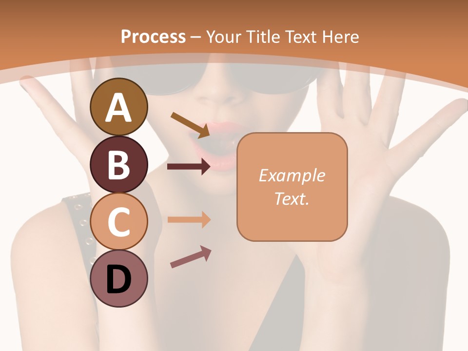 Hair Expressive Brown PowerPoint Template