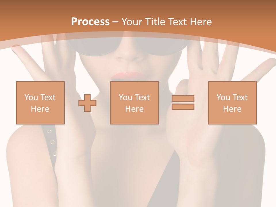Hair Expressive Brown PowerPoint Template