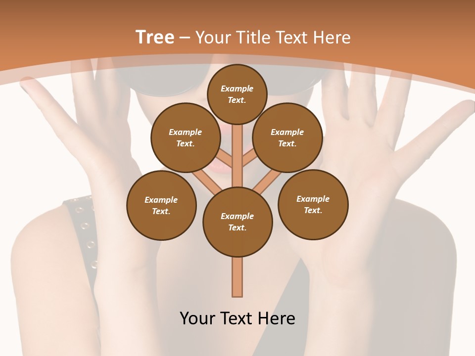 Hair Expressive Brown PowerPoint Template