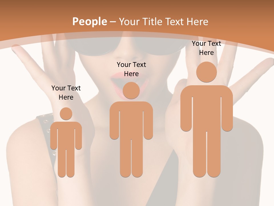 Hair Expressive Brown PowerPoint Template