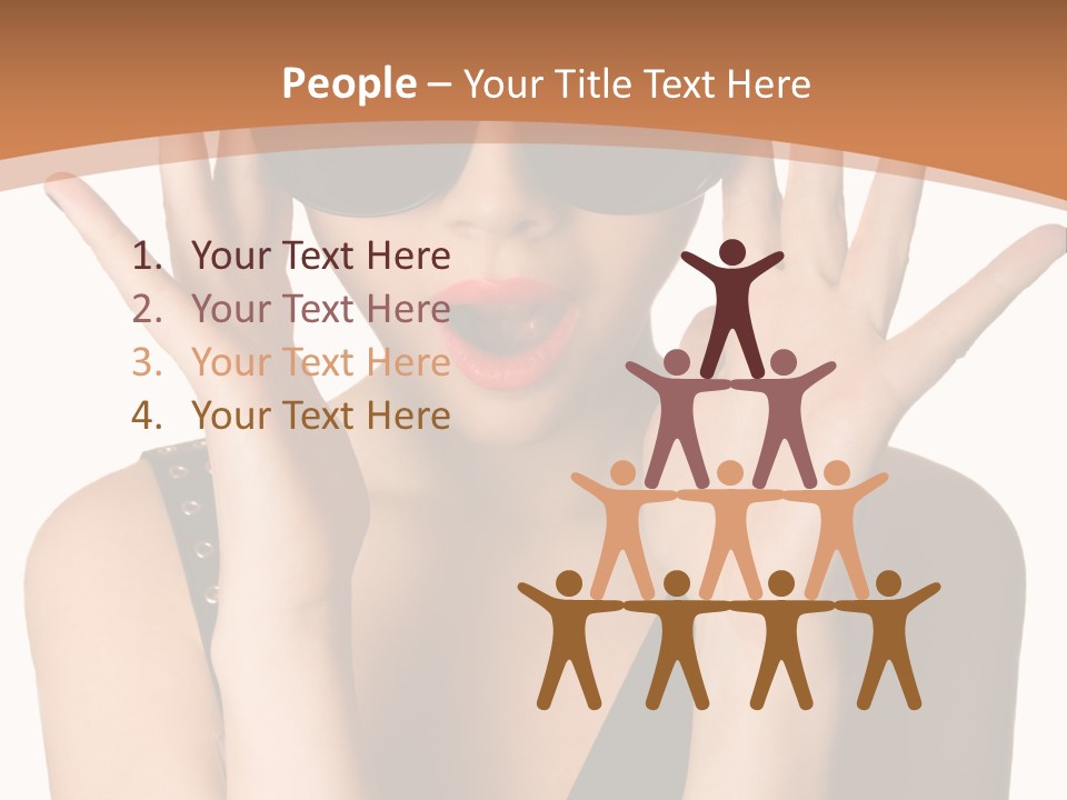 Hair Expressive Brown PowerPoint Template