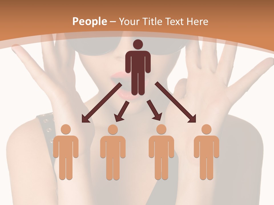 Hair Expressive Brown PowerPoint Template