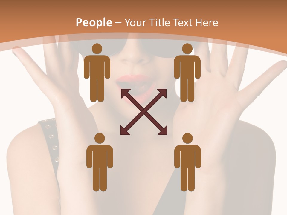 Hair Expressive Brown PowerPoint Template