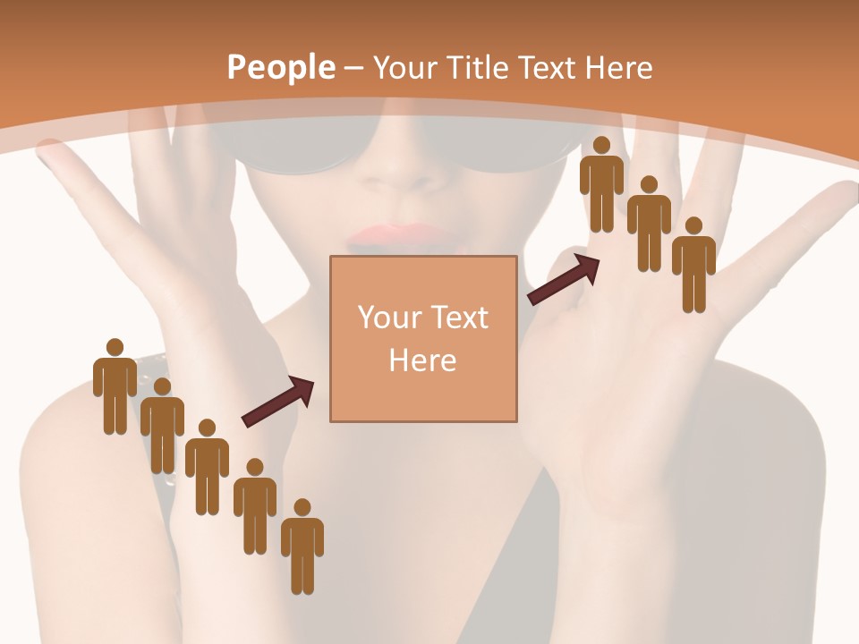 Hair Expressive Brown PowerPoint Template