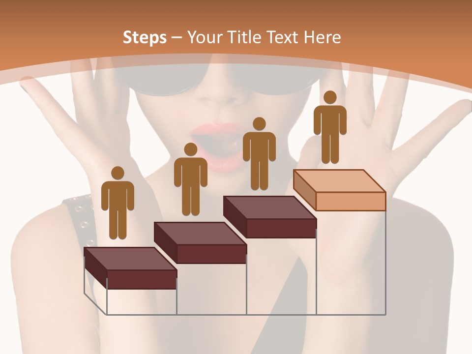 Hair Expressive Brown PowerPoint Template