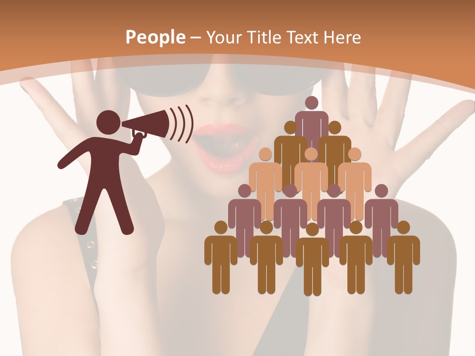 Hair Expressive Brown PowerPoint Template