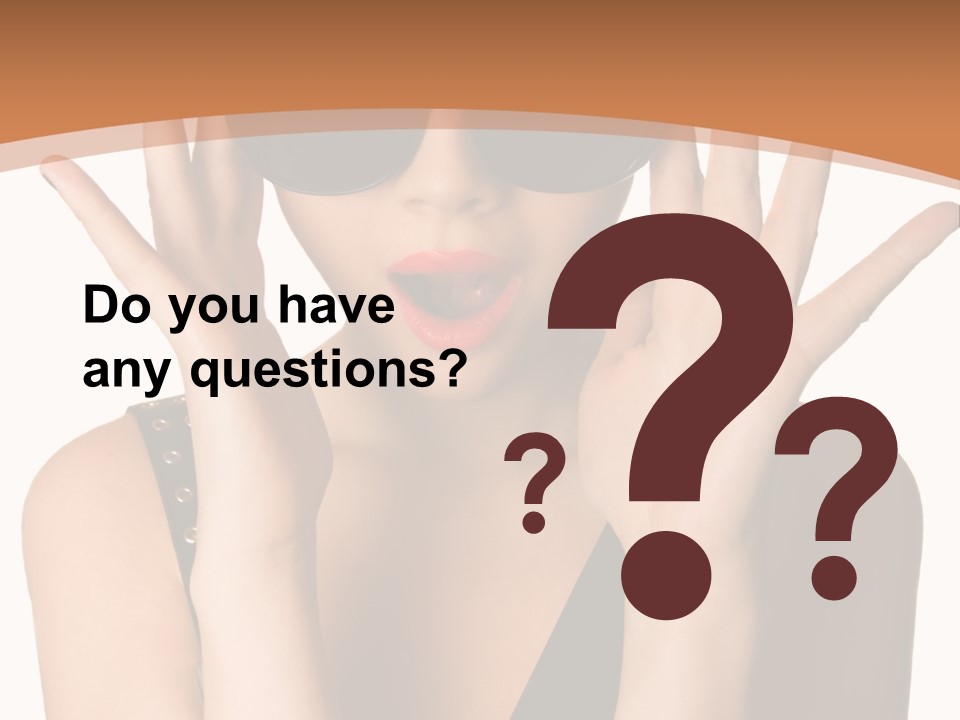 Hair Expressive Brown PowerPoint Template