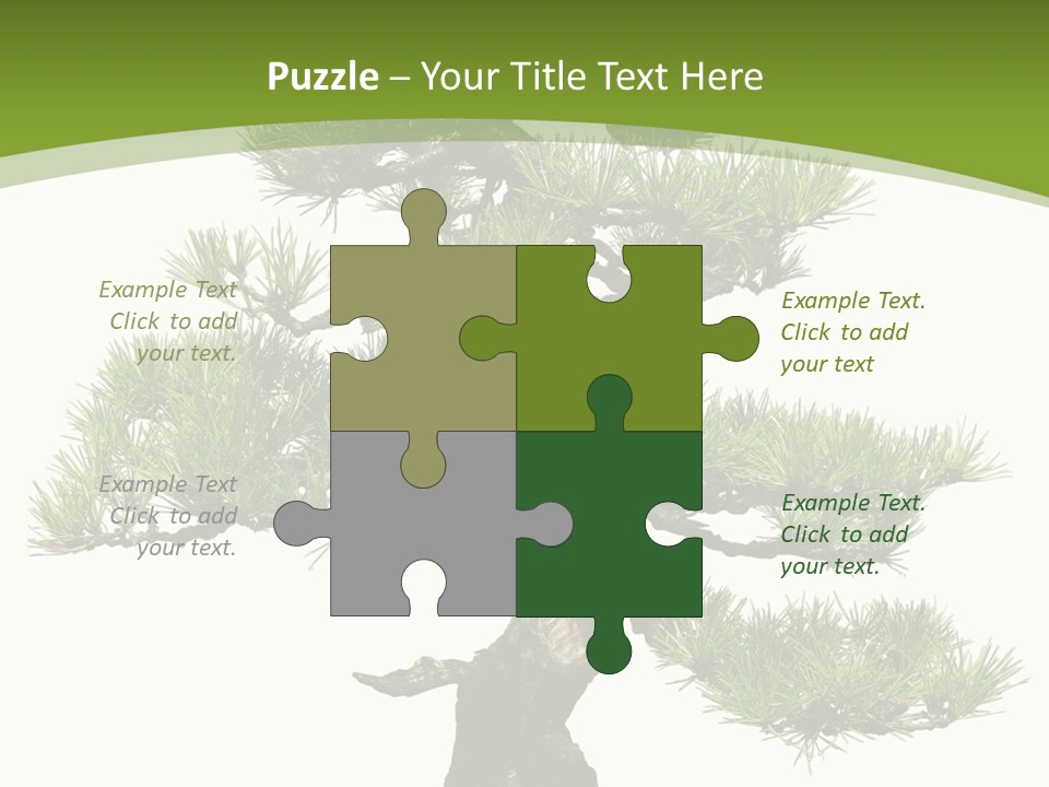 Leaf Pine Gnarled PowerPoint Template