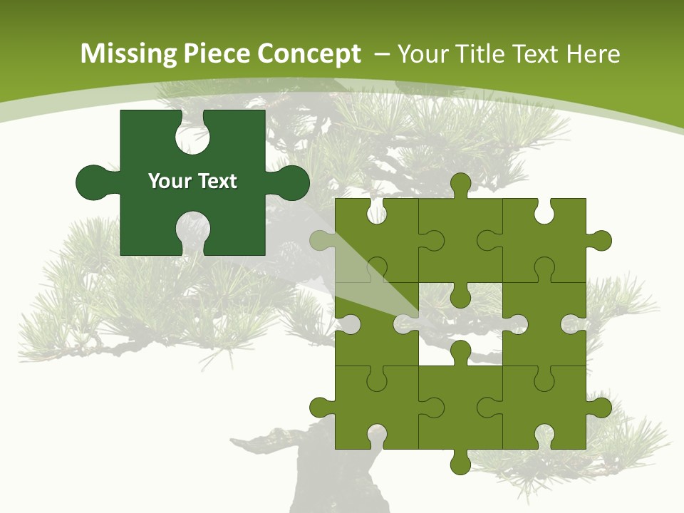 Leaf Pine Gnarled PowerPoint Template