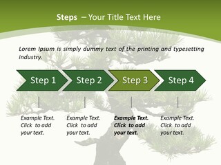 Leaf Pine Gnarled PowerPoint Template