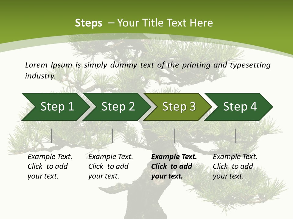 Leaf Pine Gnarled PowerPoint Template