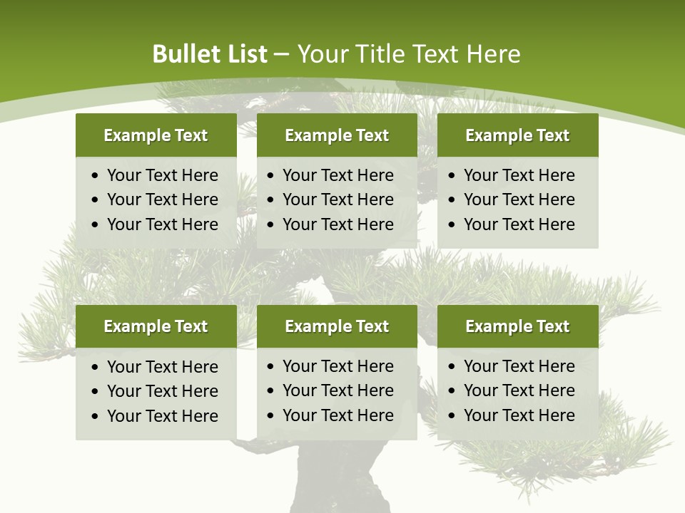 Leaf Pine Gnarled PowerPoint Template