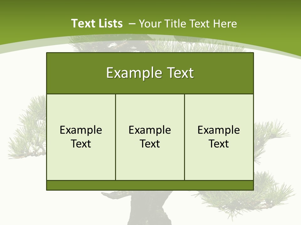 Leaf Pine Gnarled PowerPoint Template
