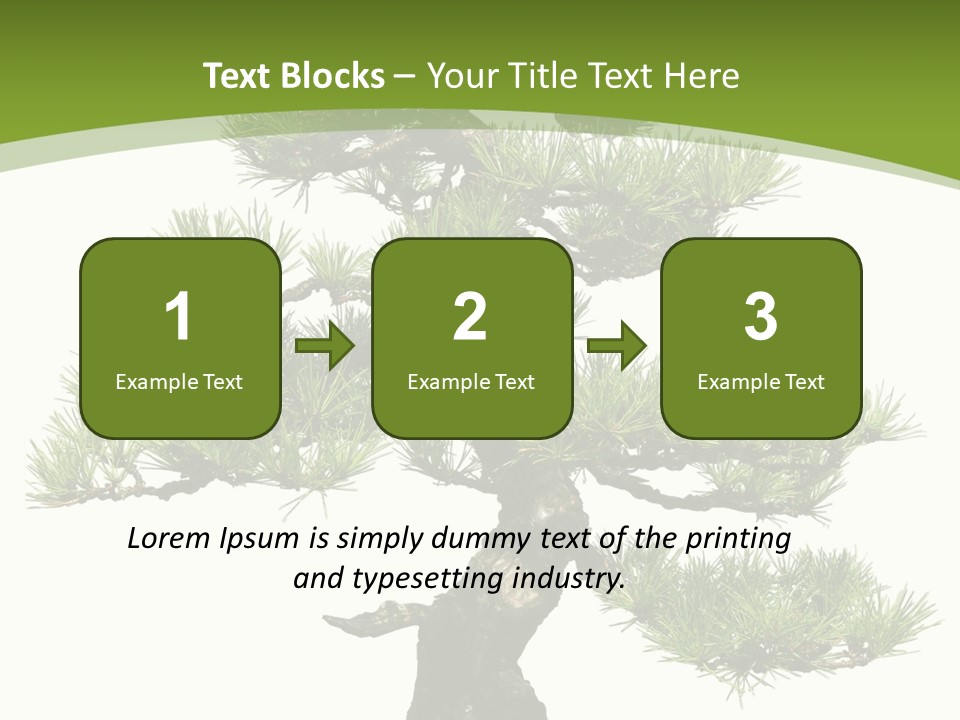 Leaf Pine Gnarled PowerPoint Template
