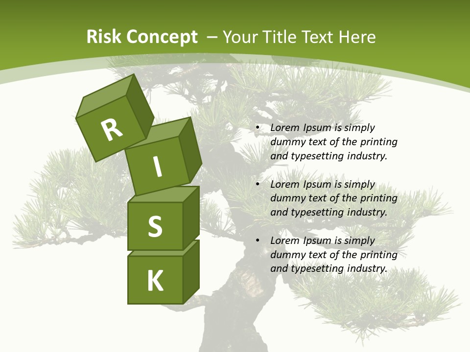 Leaf Pine Gnarled PowerPoint Template