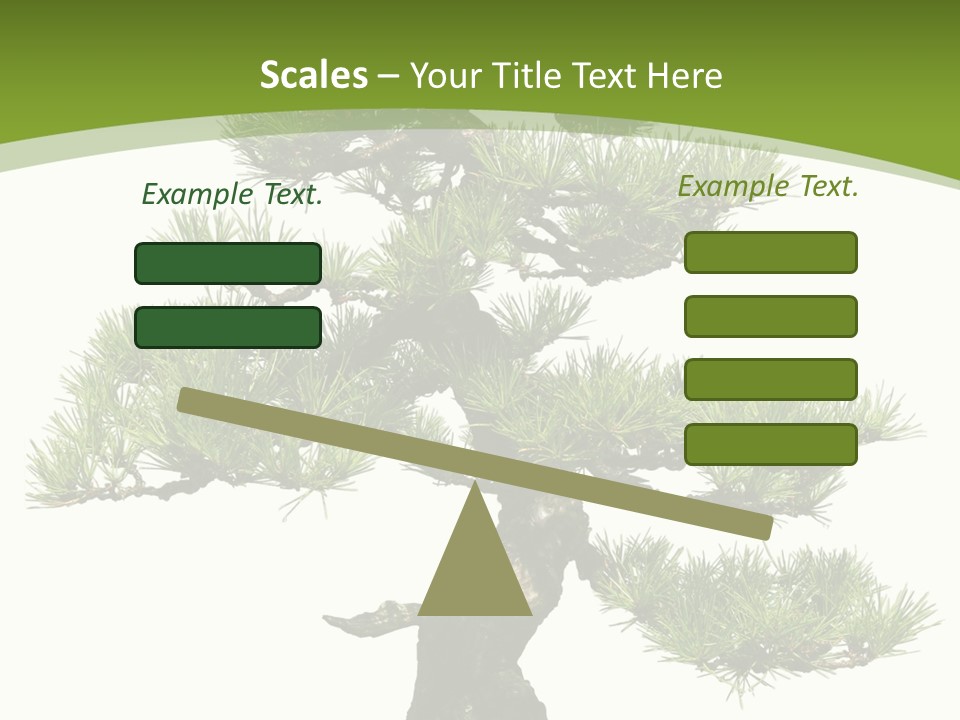 Leaf Pine Gnarled PowerPoint Template