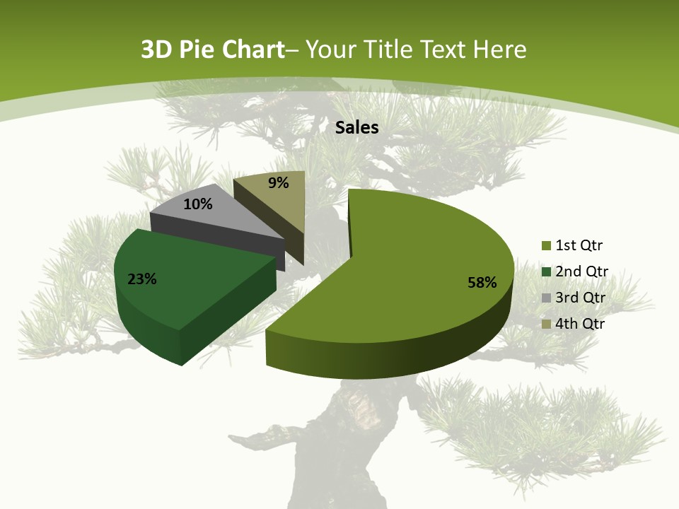 Leaf Pine Gnarled PowerPoint Template