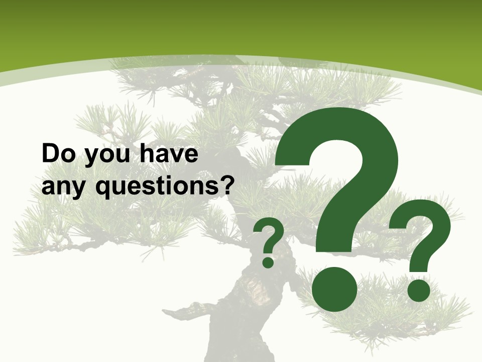 Leaf Pine Gnarled PowerPoint Template