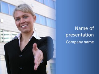 Success Negotiating Person PowerPoint Template