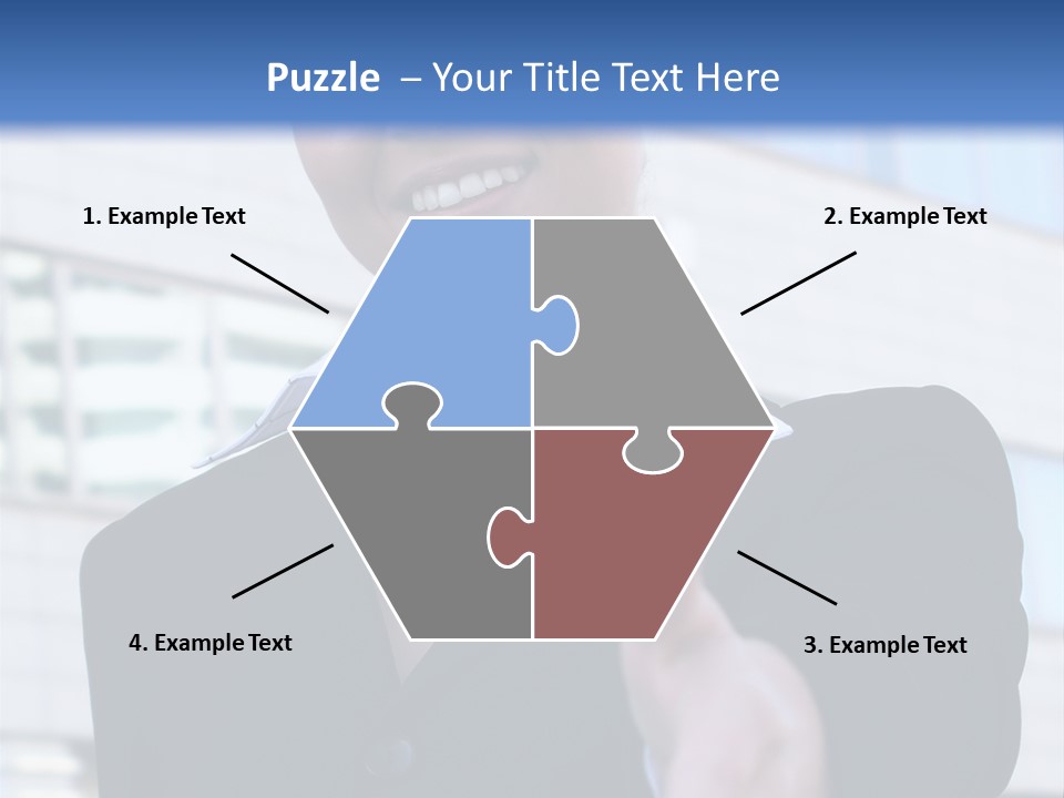 Success Negotiating Person PowerPoint Template