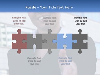 Success Negotiating Person PowerPoint Template