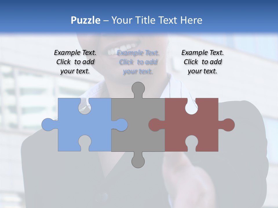 Success Negotiating Person PowerPoint Template