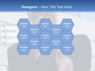 Success Negotiating Person PowerPoint Template