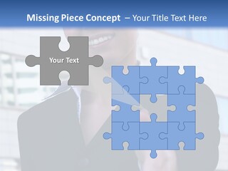 Success Negotiating Person PowerPoint Template