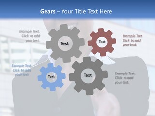 Success Negotiating Person PowerPoint Template