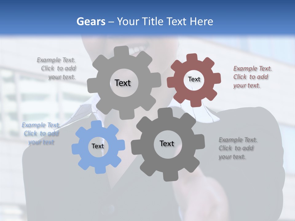 Success Negotiating Person PowerPoint Template