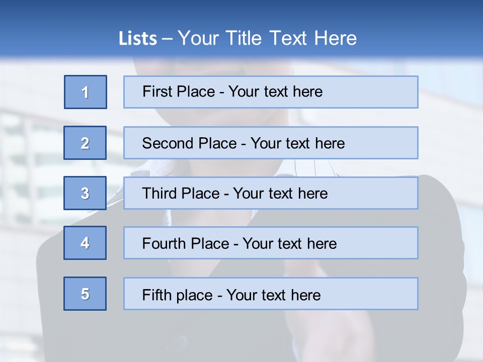 Success Negotiating Person PowerPoint Template