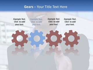 Success Negotiating Person PowerPoint Template