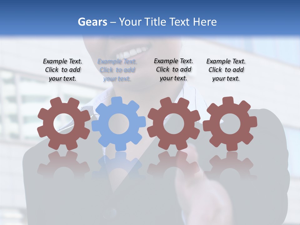 Success Negotiating Person PowerPoint Template