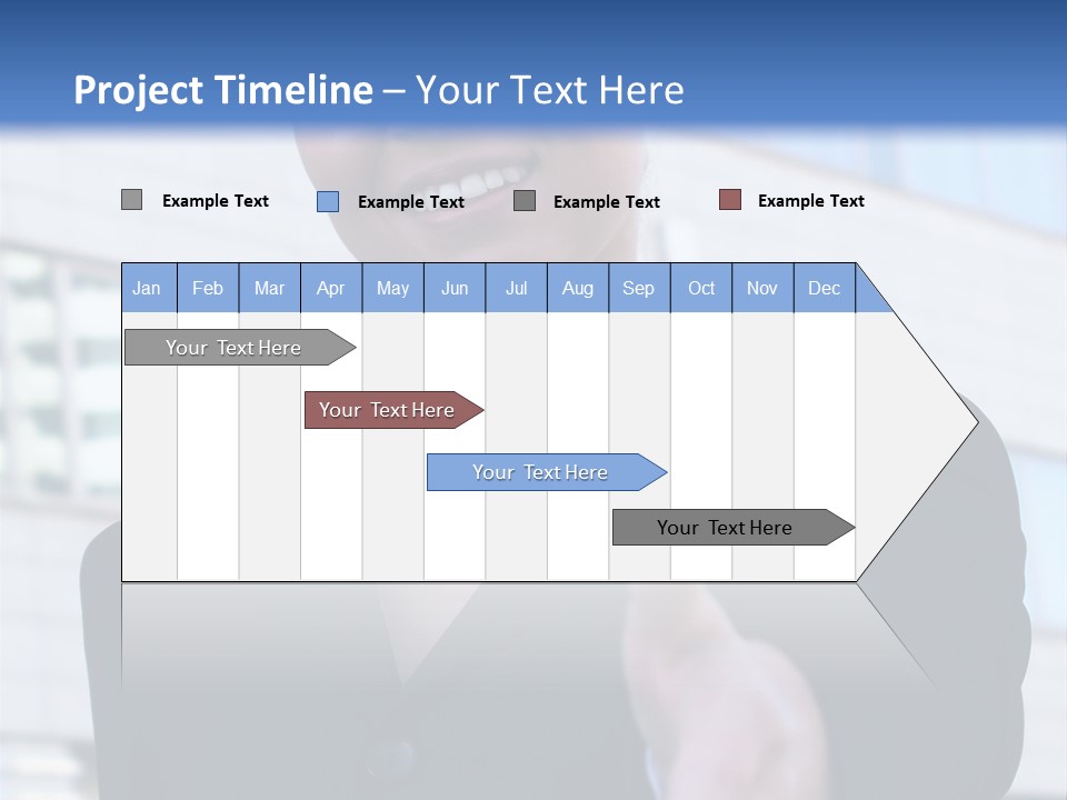 Success Negotiating Person PowerPoint Template