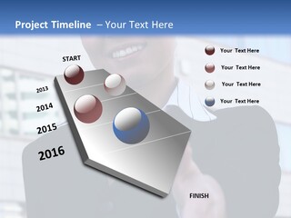 Success Negotiating Person PowerPoint Template