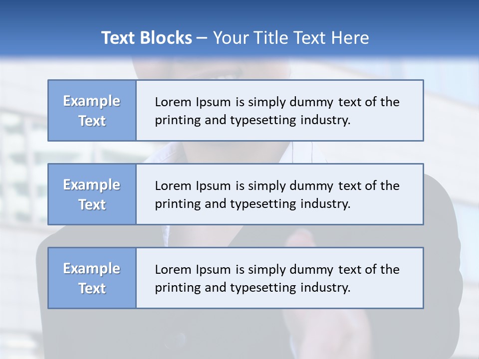 Success Negotiating Person PowerPoint Template