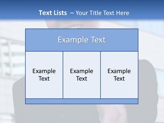Success Negotiating Person PowerPoint Template
