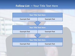 Success Negotiating Person PowerPoint Template
