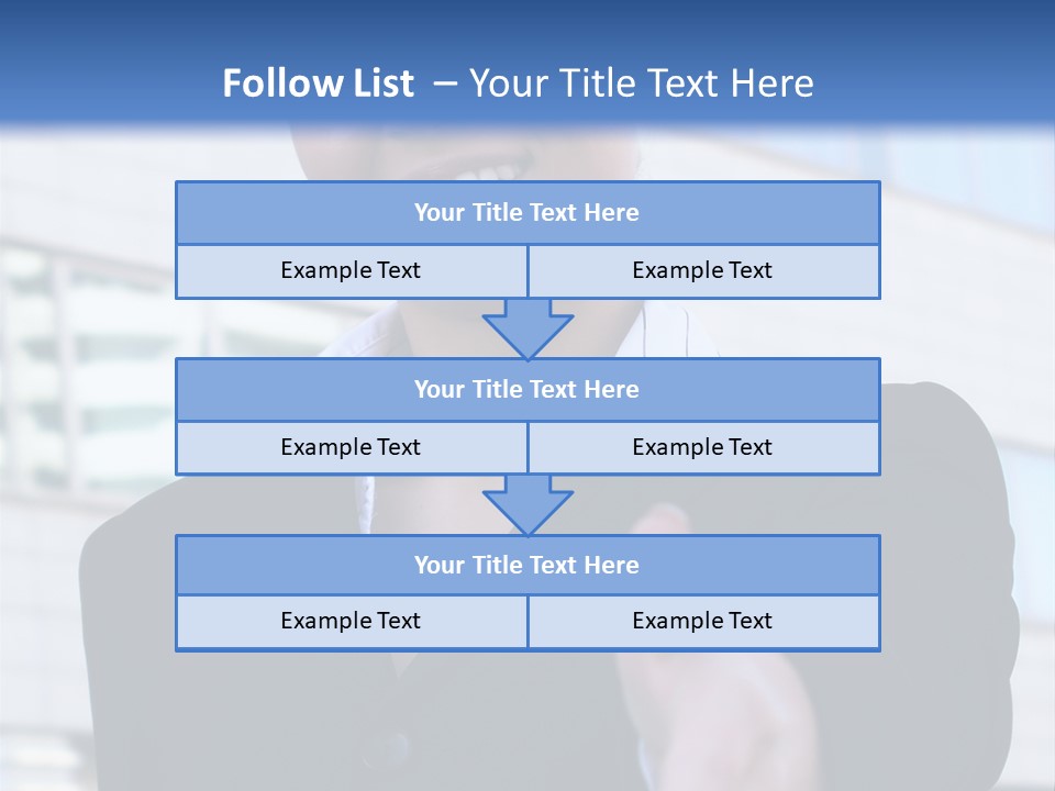 Success Negotiating Person PowerPoint Template