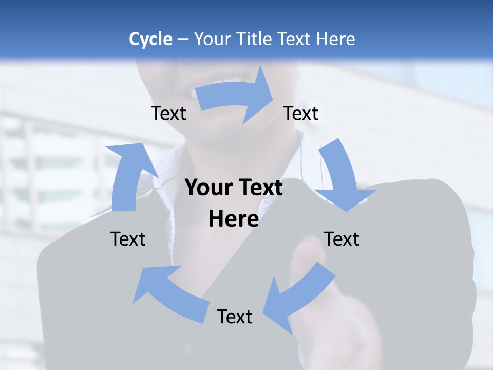 Success Negotiating Person PowerPoint Template