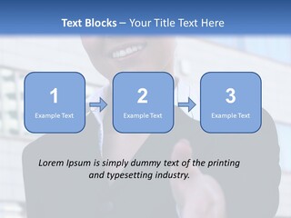 Success Negotiating Person PowerPoint Template
