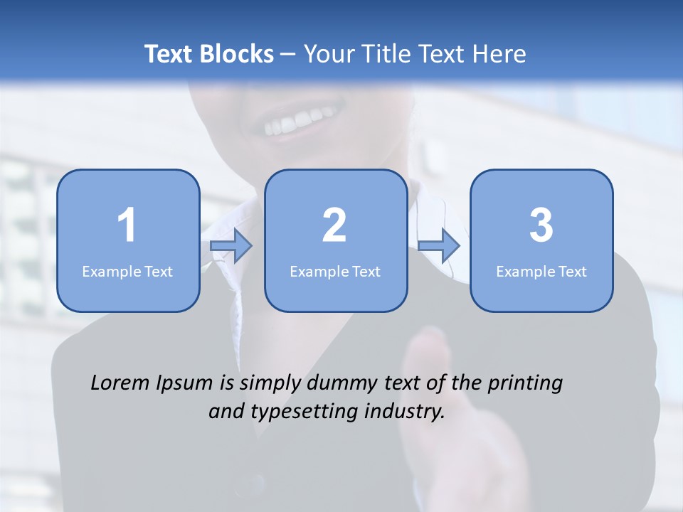 Success Negotiating Person PowerPoint Template