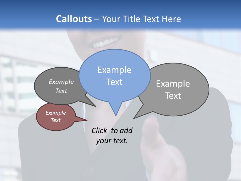 Success Negotiating Person PowerPoint Template