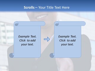 Success Negotiating Person PowerPoint Template