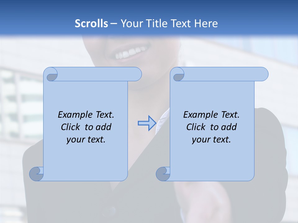 Success Negotiating Person PowerPoint Template